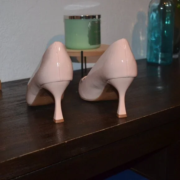 Pre-owned ANNA pink pointed toe covered heel size 10 - Picture 3 of 6